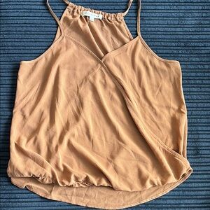 Olive & Oak Orange Pink Asymmetrical Sleeveless Camisole